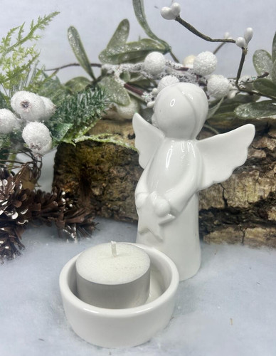 Ceramic angel light - angel,