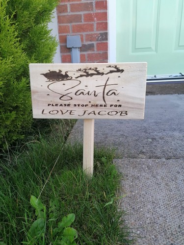 Personalised wooden garden