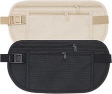 2 Pcs Hidden Money Belt Travel