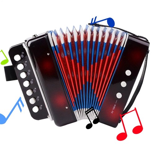 Kids accordion buttons keys - 10,