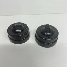 2 x Vintage bakelite Round  Crabtree Light Switch  , 5 cm diameter X 3.5cm depth