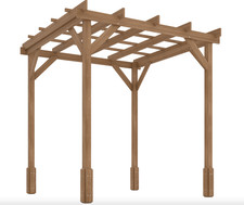 Wooden Pergola Canopy Outdoor