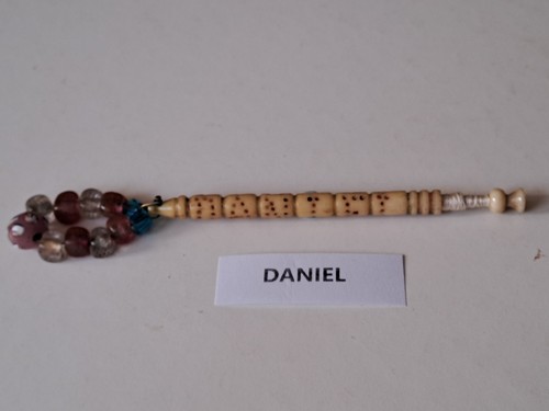 Antique bone lace bobbin with - antique,