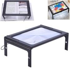 LARGE HANDS FREE MAGNIFYING GLASS WITH LIGHT LED MAGNIFIER FOR READING AID