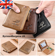 Mens Leather Wallet RFID SAFE