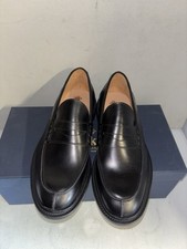 Trickers James Black Leather Penny Loafers Size 7 Fitting 5 New Seconds 569