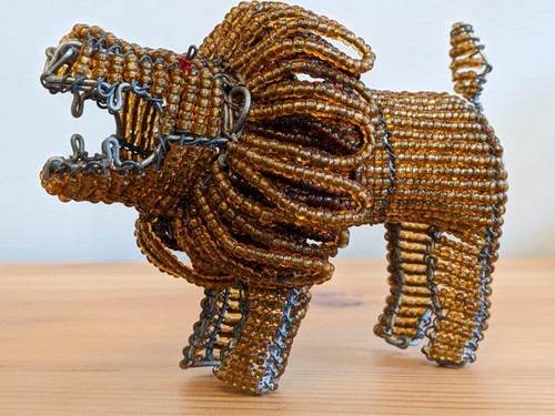 Metal wire frame - frame, beaded