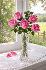 DK Knitting Pattern Only  Rose