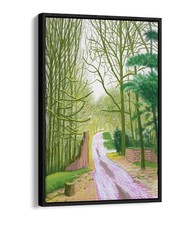 ARRIVAL OF SPRING 1, DAVID HOCKNEY - FLOAT EFFECT FRAME CANVAS ARTWORK PIC PRINT