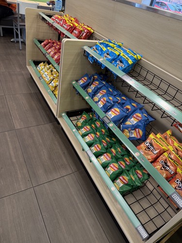 Tier subway snacks shelf - subway,
