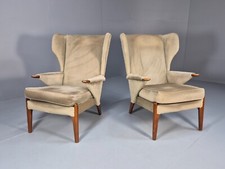 2 Parker Knoll Vintage Lounge Chairs PK900/6 Green  1970s Retro EB9786 MNOR