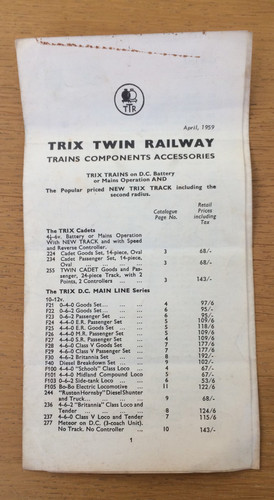 Vintage trix twin railway - twin, oo