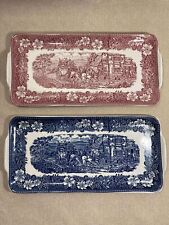 Vintage Royal Tudor Ware Coaching Taverns Staffordshire Serving Dish c1960-70's