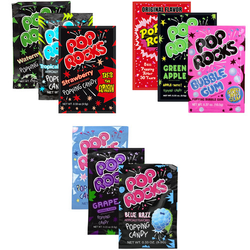 Pop rocks flavored real - pop,