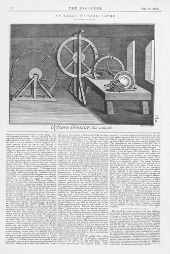 Early copying lathe 1781 - lathe, of