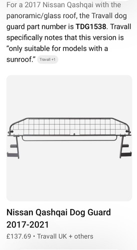 Nissan qashqai dog guard - nissan,