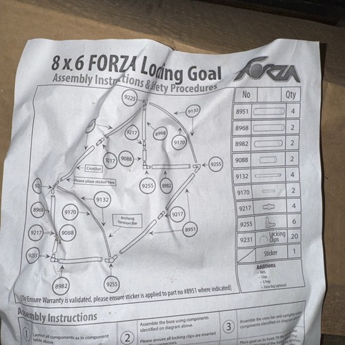Forza football goal 8ft - forza,