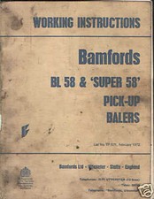 BAMFORDS BL58 & SUPER 58 BALER