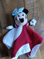 Disney store Minnie mouse red and white baby comforter blanket