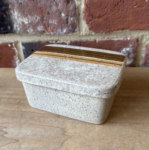 Vintage butter dish - butter, ceramic