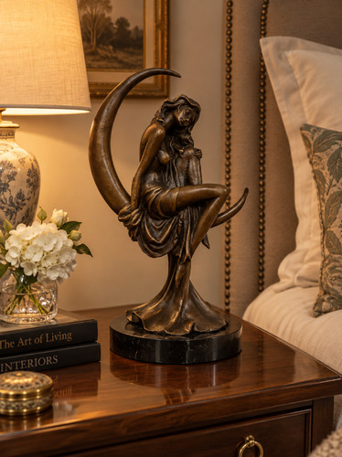 Art nouveau bronze sculpture - sculpture,