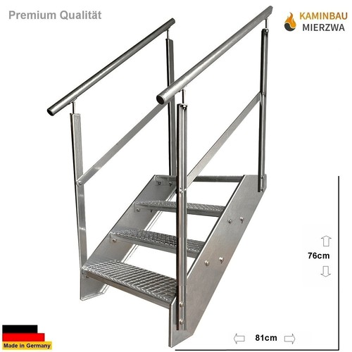 Premium steel stair steps - steel, 4