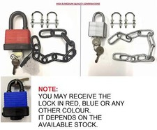 Wheelie Bin Lid Chain Lock
