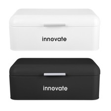 Nordic Style Large Bread Box Bin Storage Loaf Kitchen Counter Organiser Metal