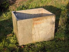 VINTAGE GALVANISED STEEL TANK
