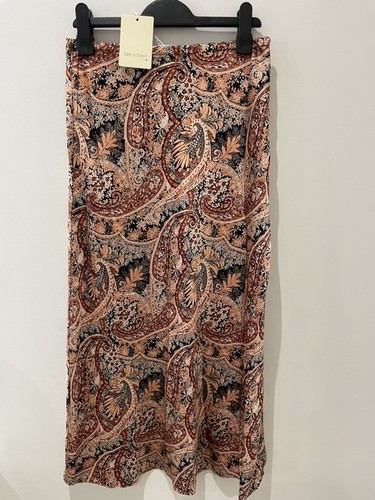 See soon paisley satin midi - u,