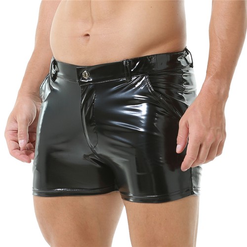 Mens shiny wetlook pvc leather - wetlook,
