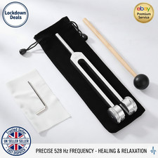 128Hz Tuning Fork+Hammer Kit Musical Instrument Vibration Sound Therapy Healing