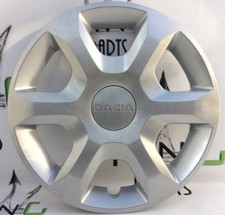 DACIA SANDERO GENUINE 15" SILVER WHEEL TRIM CAP COVER - 6 SPOKE 8200756961