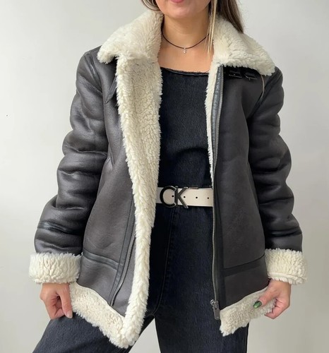 Women real sheepskin - b3,