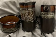 Newlyn Pottery Jug Mug Pot Medallion