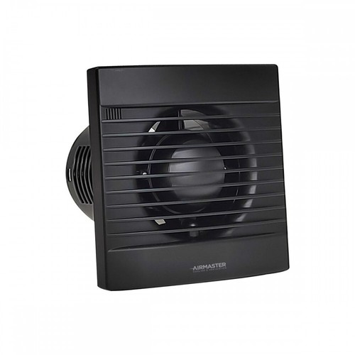 Silent black extractor fan - black,