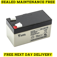 Yucel Y1.2-12 - 12v 1.2Ah Burglar Alarm Battery