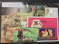 50 different dogs and cats, 50 different dogs and cats stamps