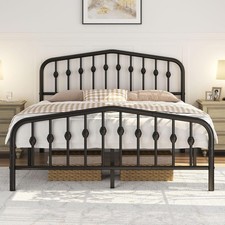 Metal Bed Frame with Victorian