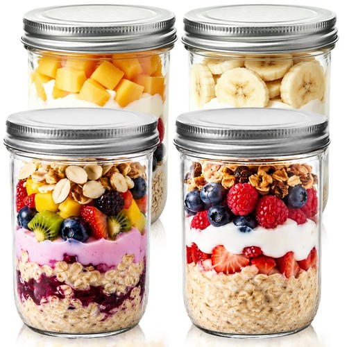 Pack wide mouth mason jars - 4,
