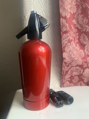 Vintage red sparklets soda - vintage,