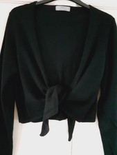 Marks & Spencer Tie Front Shrug With Cashmere. Size 16