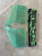 Lime Green JT Ears And Strap (Custom Dyed Ice Ears / Not Teal) Paintball Airsoft