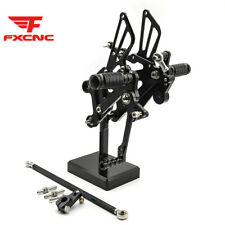 CNC Adjustable Footpegs Pedals Rearsets Foot Rest For YZF R125 MT125 2008-2013