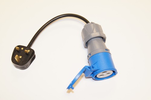 Caravan electric hook mains - up,