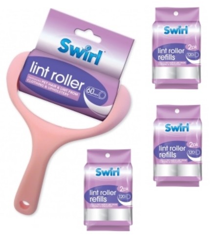 Sticky lint roller refills - roller, &