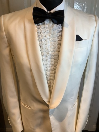 Mens white ivory tuxedo - white,