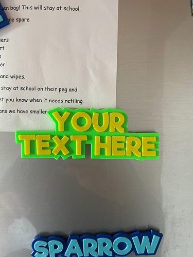 Personalised name fridge - name,