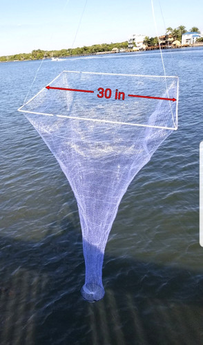 Square drop net live - 30”,