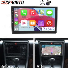 2+64G Android 15 Carplay Car Radio Stereo Bluetooth Head Unit For Audi A4 S4 RS4